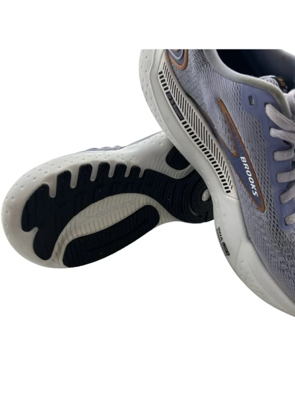 Brooks Glycerin GTS 21 Women’s Size 8.5B Lavender Black Copper Running Shoes